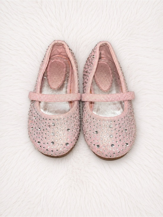 Dream Pairs Other - Dream Pairs Girls Size 4 Pink Rhinestone Ballet Flats Mary Jane Sparkle